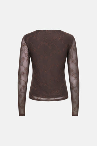 T-shirt (manches longues) brun - JDY