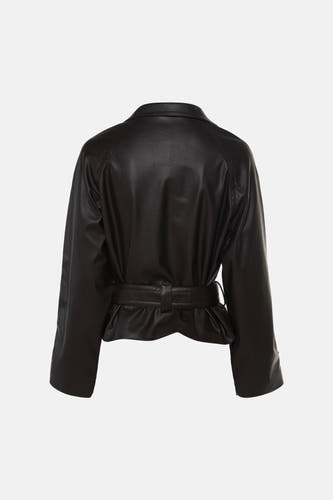 Veste en similicuir - brun