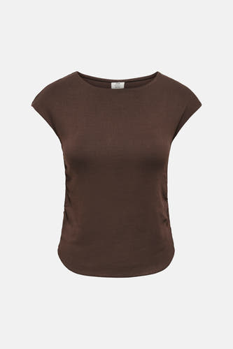 Top uni manche courte brun - JDY