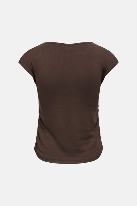 Top uni manche courte brun - JDY