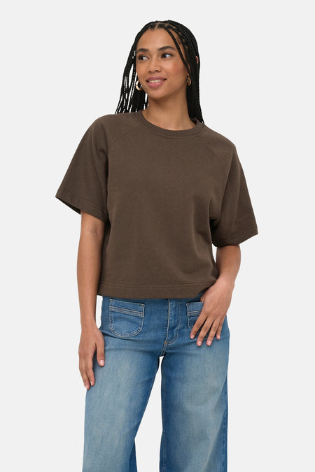 T-shirt à manches courtes - brun