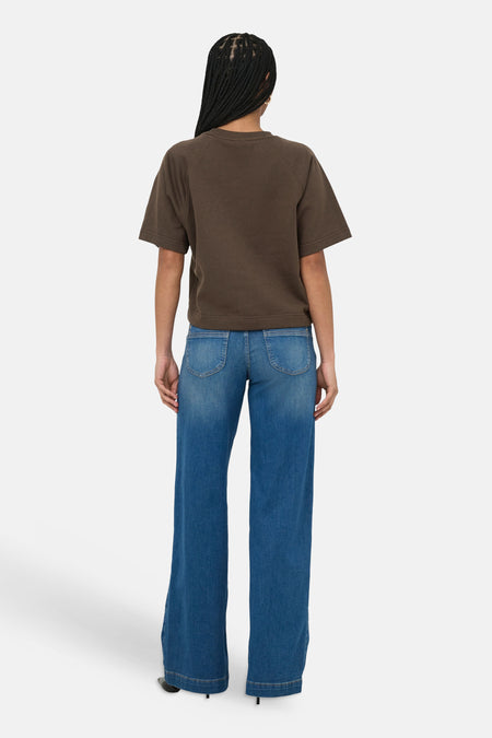 Top uni manche courte brun - ONLY®