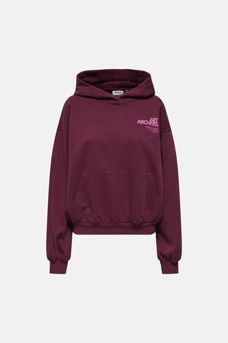 Sweat à capuche - rouge