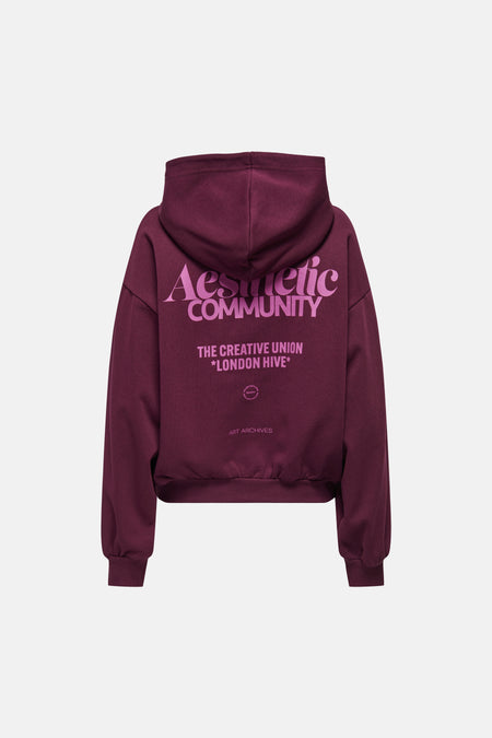 Sweat à capuche rouge - ONLY®