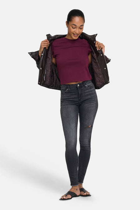 Top uni manche courte rouge - ONLY®