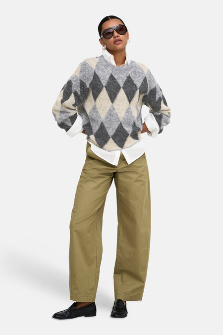 Pull col O gris - ONLY®