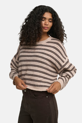 Pull col O beige - ONLY®