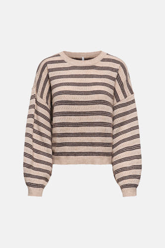 Pull col O beige - ONLY®
