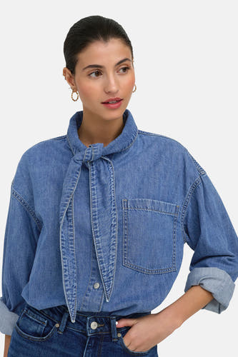 Chemisier (manches longues) mid blue denim - ONLY®