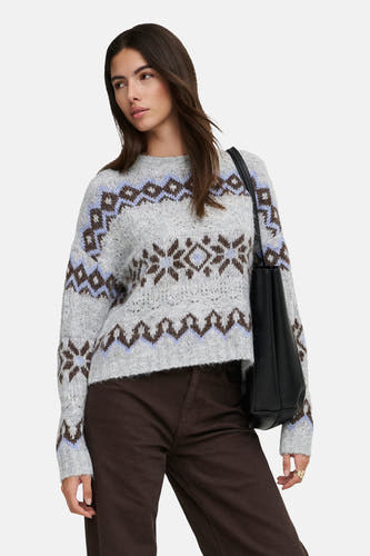 Pull col O gris - ONLY®
