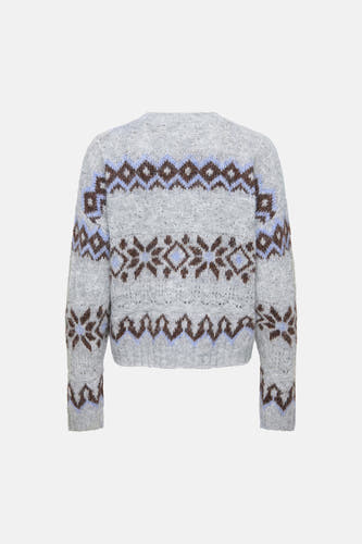 Pull col O gris - ONLY®