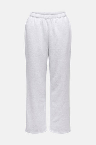Pantalon de jogging gris d'ONLY, avec une taille élastique et des jambes larges.