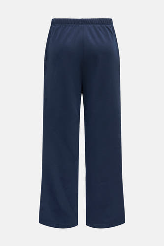 Pantalon de jogging bleu d'ONLY®, avec une taille élastique et des jambes larges.