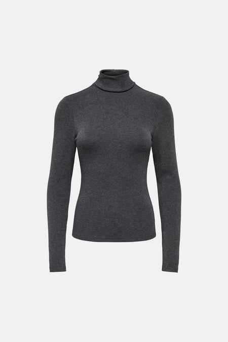 T-shirt à col roulant - gris
