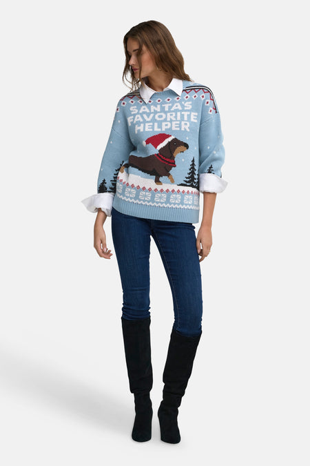 Pull col O bleu - ONLY®