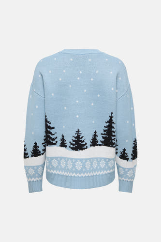 Pull col O bleu - ONLY®