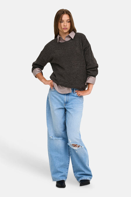 Pull col O brun - ONLY®