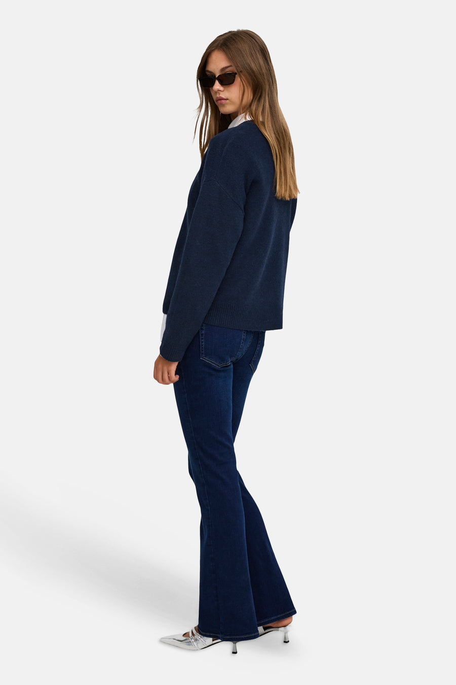 Pull col O bleu - ONLY®