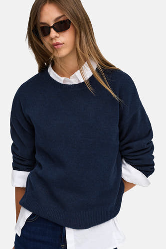 Pull col O bleu - ONLY®