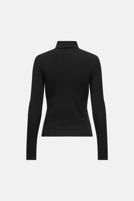 T-shirt à col roulant - Black