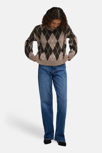 Pull col O beige - JDY