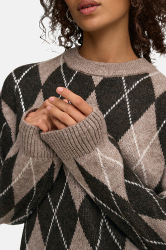 Pull col O beige - JDY