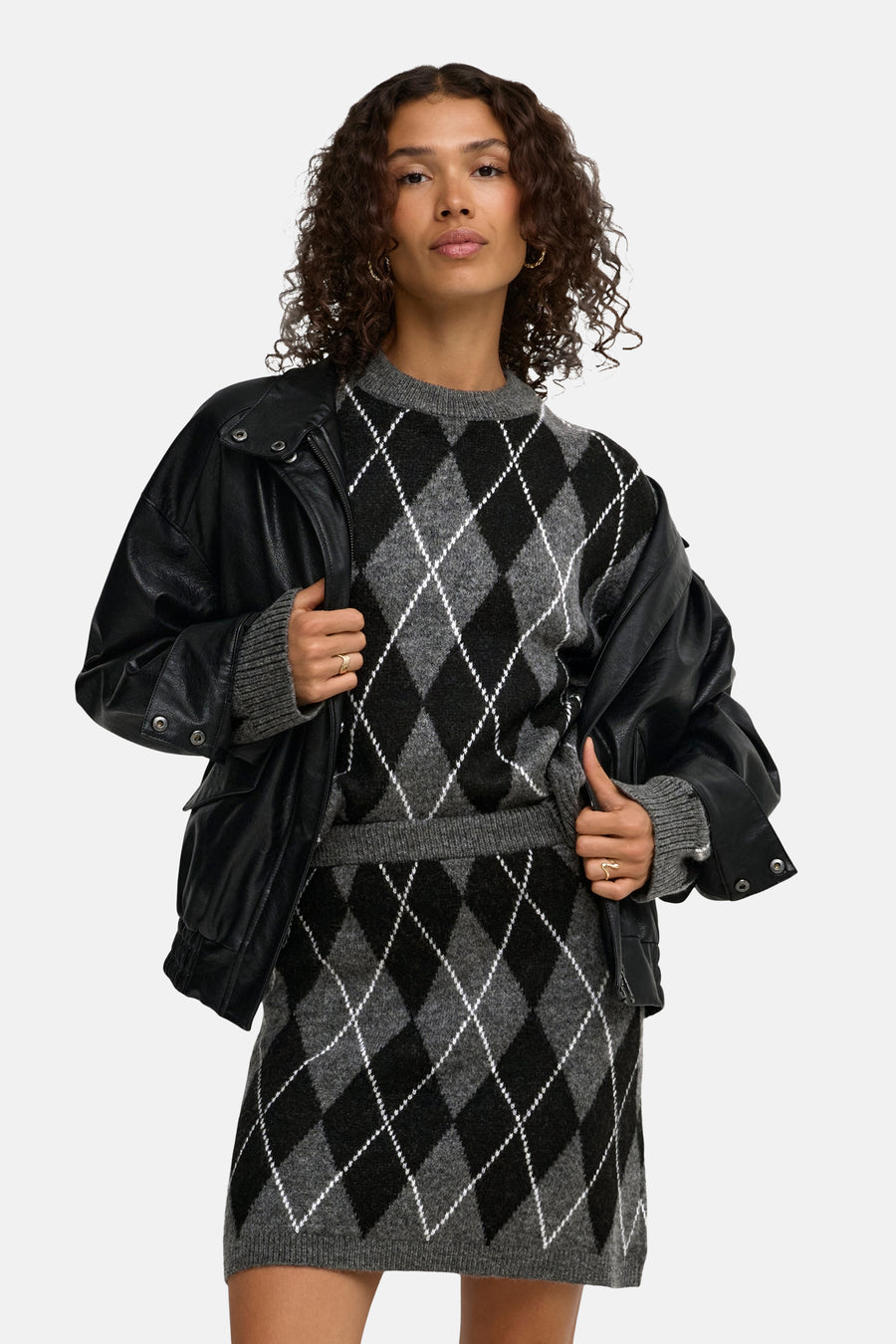 Pull col O gris - JDY