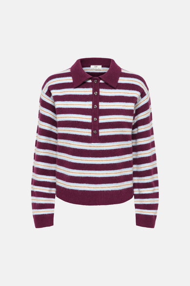 Pull col V multicolore - JDY