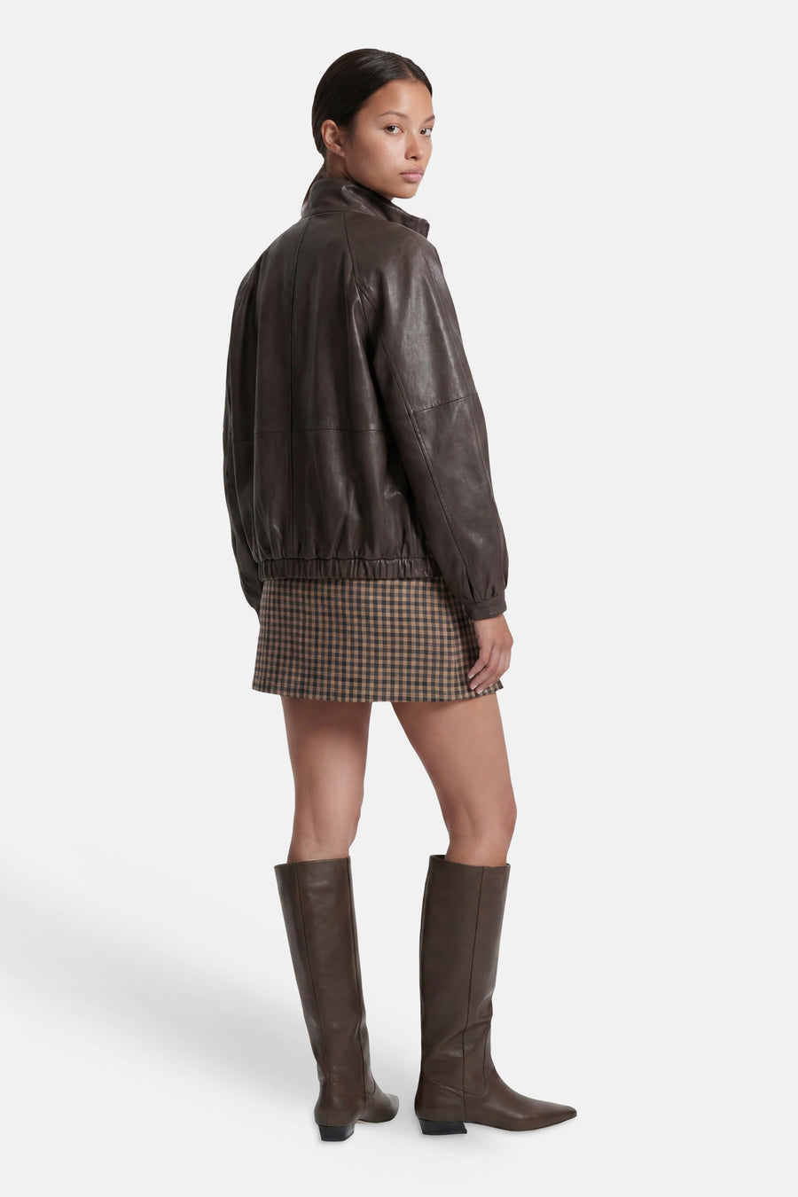 Jupe courte - Tobacco Brown