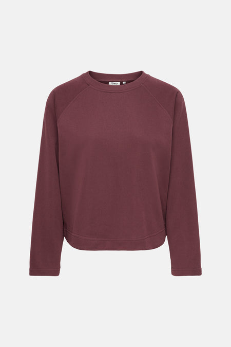 Sweat col O - rouge