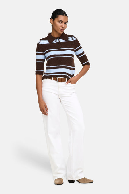 Pull col V - Coffee Bean