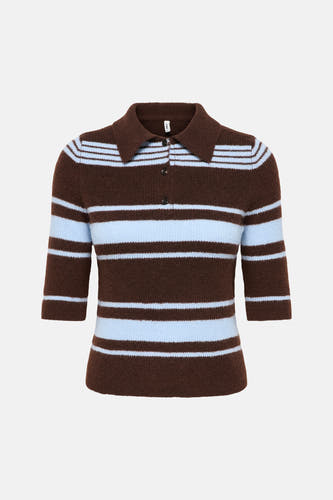 Pull col V brun - ONLY®