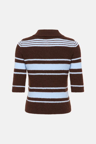 Pull col V brun - ONLY®