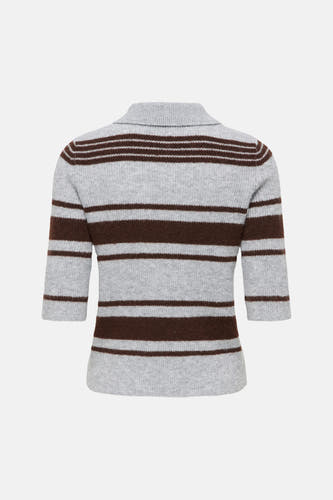 Pull col V gris - ONLY®