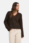 Pull col V brun - ONLY®