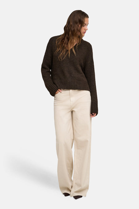 Pull col V - Coffee Bean
