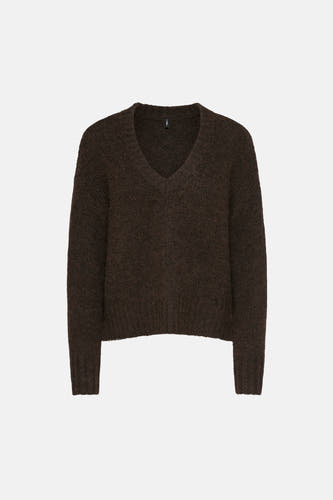 Pull col V brun - ONLY®