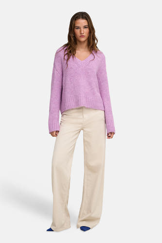 Pull col V rose - ONLY®