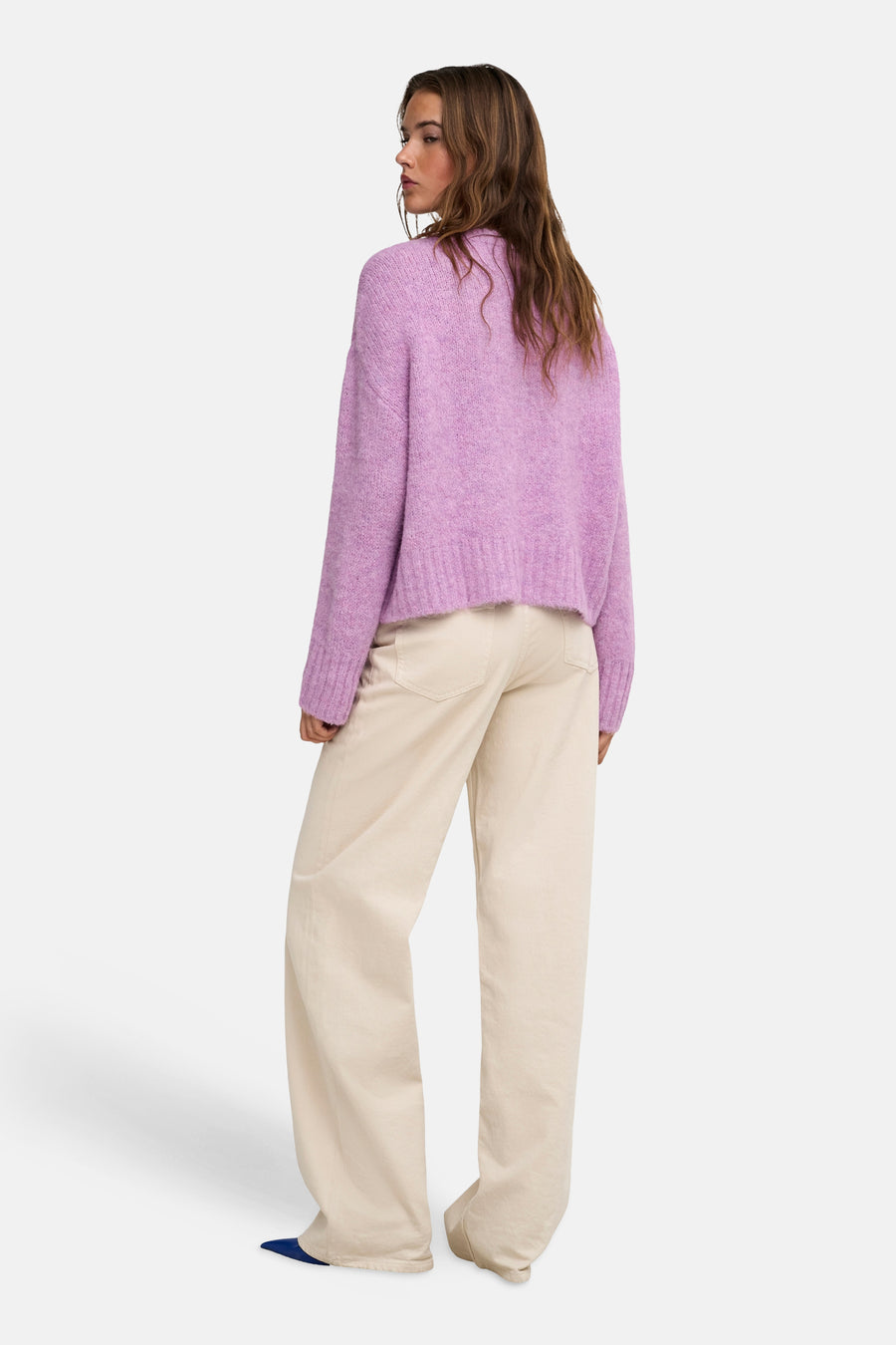 Pull col V rose - ONLY®