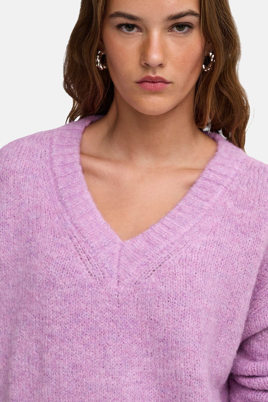 Pull col V rose - ONLY®
