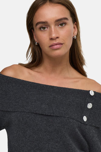 Pull col O gris - JDY