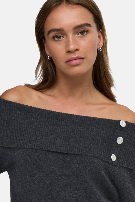 Pull col O gris - JDY