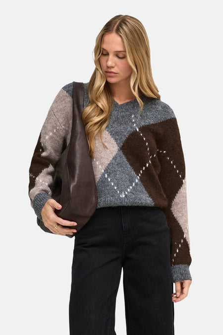 Pull col O gris - JDY