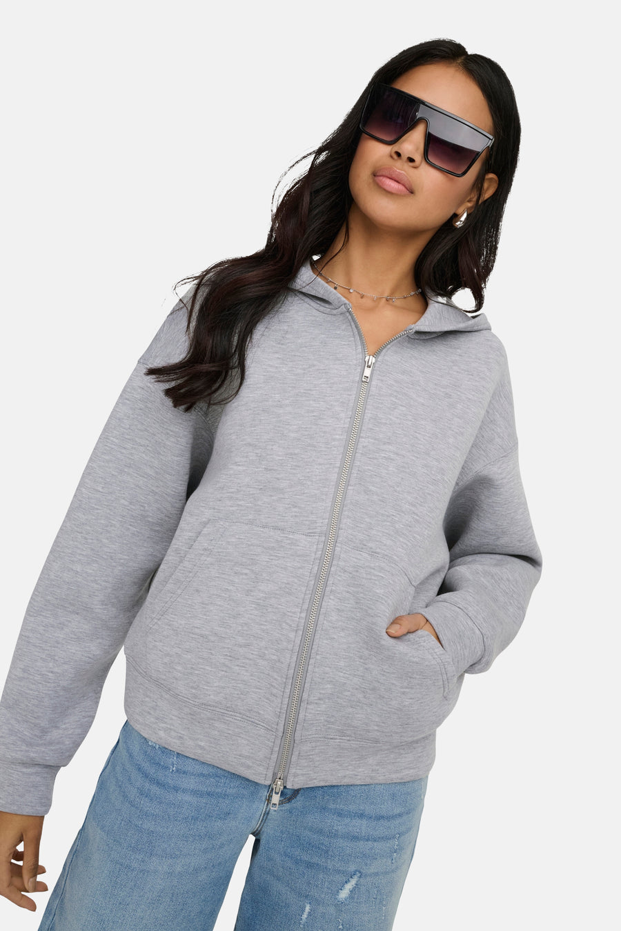 Sweat (gilet) gris - ONLY®