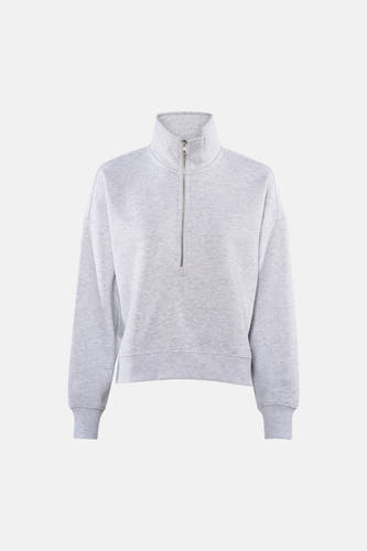 Sweat col O - Light Grey Melange