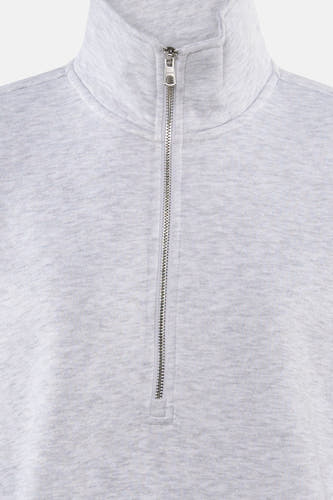 Sweat col O - Light Grey Melange