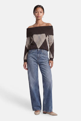 Pull (offshoulder) brun - ONLY®