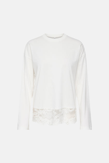 Top uni manche longue blanc - ONLY®