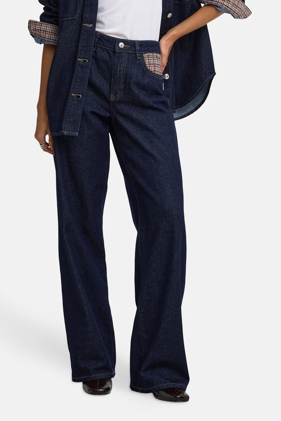 Jeans wide dark blue denim - ONLY®
