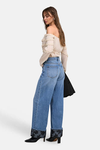 Jeans wide mid blue denim - ONLY®